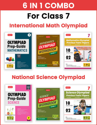 MTG Class-7 Mathematics & Science (IMO-NSO) Olympiad Workbook, Prep-Guide & Previous Years Papers (PYQs) - SOF Olympiad Books For 2025-26 Exam (Set of 6 Books)(Paperback, MTG Editorial Board) MTG Class-7 Mathematics & Science (IMO-NSO) Olympiad Workbook, Prep-Guide & Previous Years Papers (PYQs) - SOF Olympiad Books For 2025-26 Exam (Set of 6 Books)(Paperback, MTG Editorial Board)