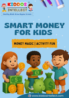 Smart Money Activity Workbook for Kids Currency Recognition Saving and Spending Math Puzzles Problem Solving and Financial Awareness Activities for Ages 4 to 12(Paperback, Kiddos Intellect)