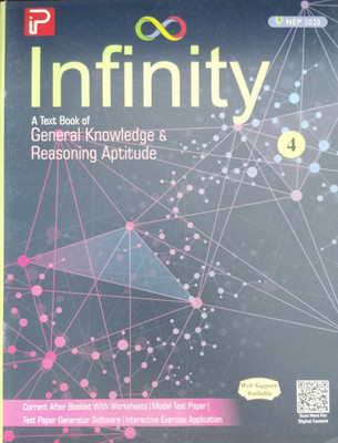 Infinity Class 4 ( A Textbook Of General knowledge and Reasoning Aptitude)(Paperback, D. Bharadwaj)