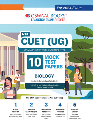 Nta Cuet (Ug) 10 Sample Question Papers Biology (2024) (Edition3)(English, Hardcover, unknown)