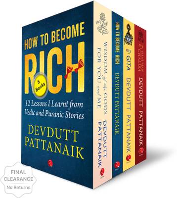 " DEVDUTT PATTANAIK COLLECTIONS (HOW TO BECOME RICH, , MY GITA, MY HANUMAN CHALISA, RAMAYANA VERSES MAHABHARATA MY PLAYFUL COMPARISON, WISDOM OF THE GODS FOR YOU AND ME)"