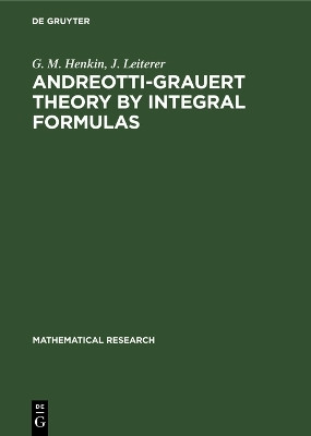Andreotti-Grauert Theory by Integral Formulas(English, Electronic book text, Henkin G. M.)