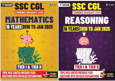 SSC CGL Book 2025  - SSC CGL Maths & SSC CGL Reasoning for Tier 1 & Tier 2 | 16 Years Previous Year Solved Papers (2010–Jan 2025) | Topicwise & Chapterwise with Detailed Explanations | Best Seller PYQ Book for SSC CGL Exam Preparation | IFAS Publications(Paperback, IFAS Publications)