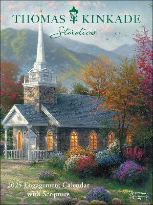 Thomas Kinkade Studios 12-Month 2025 Monthly/Weekly Engagement Calendar with Scripture(English, Calendar, Kinkade Thomas)
