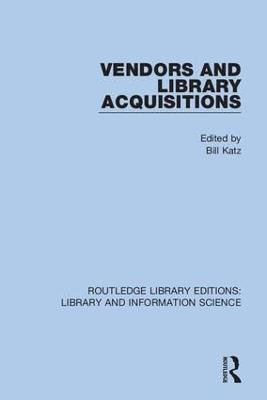 Vendors and Library Acquisitions(English, Paperback, unknown)