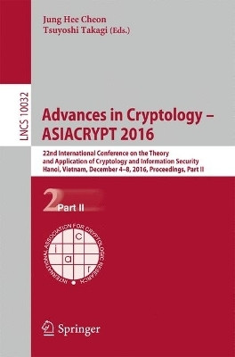 Advances in Cryptology - ASIACRYPT 2016(English, Paperback, unknown)