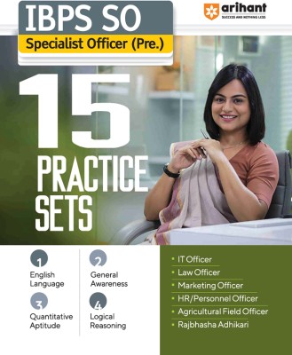 Arihant IBPS SO (Specialist Officer) 15 Practice Sets Preliminary Exam 2023(English, Paperback, Vinay Sharma, Ritesh Ranjan, Priya Mittal, Nikita Todarwal, Varun Bali, Jatin Kinger, Smriti Patwardhan)