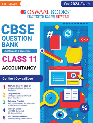 Oswaal CBSE Chapterwise & Topicwise Question Bank Class 11 Accountancy Book (For 2023-24 Exam)(English, Paperback, Oswaal Editorial Board)