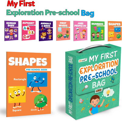 My first learning library Box : Kids first little library set, Learning book for kids, Early learning books, Picture book collection for kids, Box Of 8 Picture Learning Books(Paperback, GO WOO)