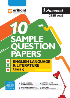 Arihant I Succeed CBSE Class 9 Sample Question Papers English Language & Literature 2026 | 10 Sample Papers | Based on Latest CBSE Specimen Paper | Rapid Revision Sheets, Mind Maps, Answers as per Marking Scheme | English Medium(Paperback, Ravi Shashank, Sumit Singh)