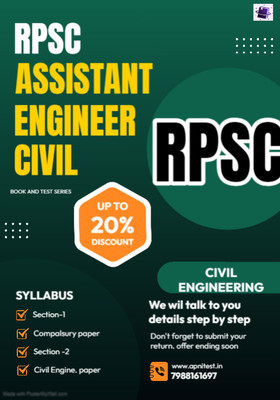 RPSC aen Assistant Engineer Civil Selection Book With Test Series 2024 (Contact for Offer Prize Apnitest.in 7988161697)  - Rpsc aen civil best book and test series(apnitest.in 7988161697, ER.VIVEK CAWA)
