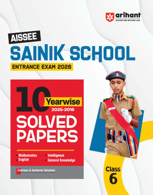 Sainik School Class 6th 10 Solved Papers (E) (Editioni)(English, Hardcover, unknown)