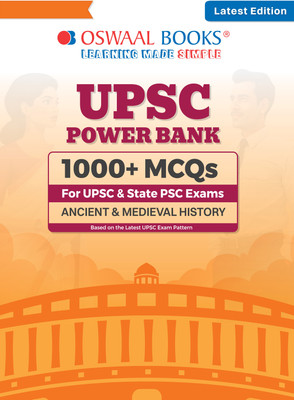 Oswaal Upsc Power Bank:1000+ MCQS for Upsc and State Pscs Exams Ancien(English, Paperback, unknown)