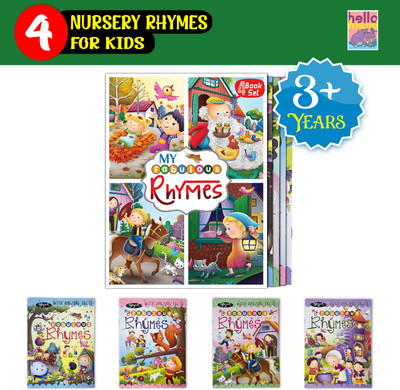 My First Fabulous PreSchool Nursery Early Learning Rhymes Books Box Set for Kids Fun Activity Books - 2+ Years (Pack of 4)(Nursery Rhymes Box Set, HelloFriendBooks)