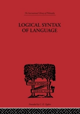 Logical Syntax of Language(English, Hardcover, Carnap Rudolf)