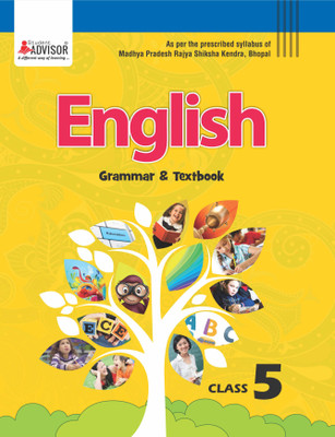 English Grammar with textbook Class-5, School text book English grammar with text book, MP Board
 Class 5, with Competitive Exam Preparation Corner by Student Advisor(Paperback, Devendra singh)