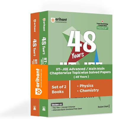 Arihant 48 Years IIT-JEE Physics, Chemistry | Chapterwise and Topicwise Solved Papers | Advanced (2025–1978) and Main (2025–2013) | Key Concepts and Quick Solutions | English Medium (Set of 3)(Paperback, Ranjeet Shahi, DC Pandey)