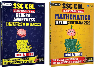 SSC CGL Book 2025 - Maths & General Awareness | Previous Solved Papers (2010 to Jan 2025) | Best Seller SSC CGL PYQ Books 2025 | Tier 1 and Tier 2 Chapter wise & Topic wise Sorted SSC CGL Previous Year Question Paper | Two Brothers(Paperback, IFAS Publication) SSC CGL Book 2025 - Maths & General Awareness | Previous Solved Papers (2010 to Jan 2025) | Best Seller SSC CGL PYQ Books 2025 | Tier 1 and Tier 2 Chapter wise & Topic wise Sorted SSC CGL Previous Year Question Paper | Two Brothers(Paperback, IFAS Publication)