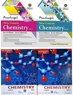 Combo of 2 books (pradeep new course chemistry + modern abc chemistry) class-11,2024 edition(Paperback, PRADEEP, Dr.s.p.jauhar)