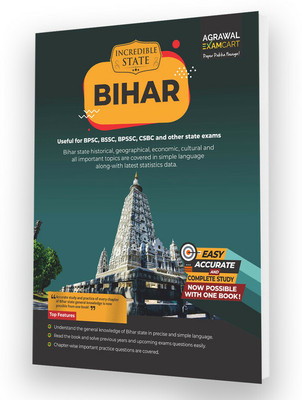 Examcart Latest Bihar State GK (General Knowledge) Textbook For BPSC | BSSC | BPSSC | CSBC Exams in English(Paperback, Examcart Experts)