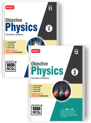 MTG Objective Physics Series Vol-1 & 2 (Class 11 & 12) For NEET, JEE & Other Engineering Entrances | Biggest Pool of 9000+ MCQs Chapter-wise Topic-wise Level-wise Exam-wise For Practice (2025-26)(Paperback, MTG Editorial Board)