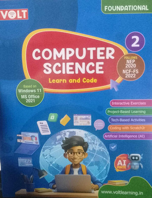 COMPUTER SCIENCE Learn and code CLASS 2 FOUNDATIONAL VOLT LEARNING(Paperback, Smitha Kurup K)