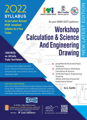 Fitter Workshop Calculation & Science And Engineering Drawing (NSQF 1st & 2nd Year)(English, Paperback, Sethi G S)
