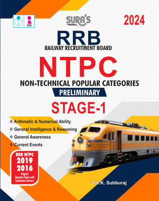 SURA`S RRB NTPC Preliminary Stage - 1 Exam Book Guide in English Medium 2024 Latest Updated Edition(Paperback, V.V.K SUBBURAJ)