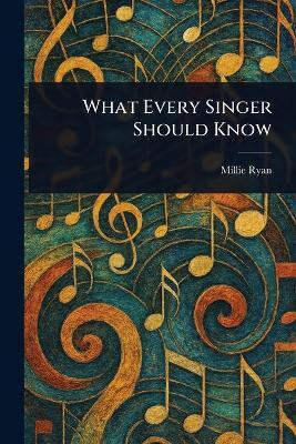 What Every Singer Should Know(English, Paperback, Ryan Millie)