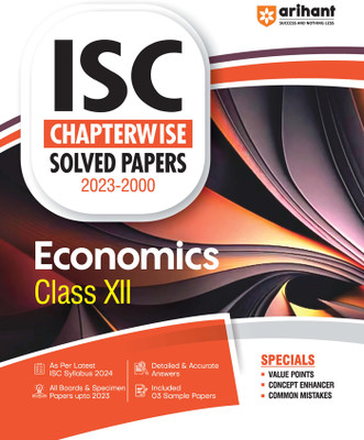 ISC Chapterwise Solved Papers 2023-2000 Economics Class 12th Ninth Edition(Paperback, Pratima Jain Roy)
