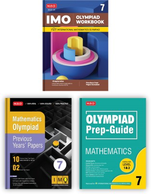 MTG International Mathematics Olympiad (IMO) Workbook, Prep-Guide & Previous Years Papers with Self Test Paper Class 7 - SOF Olympiad Books For 2023-24 Exam (Set of 3 Books)(Paperback, MTG Editorial Board)