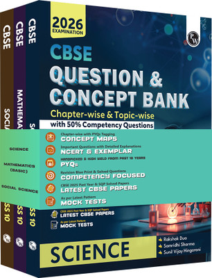PW CBSE Question Bank (QCB) Class 10 Science, Maths (Basic), SS Combo of 3 Books(Paperback, PW)