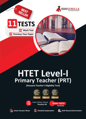 HTET Level-I Exam 2023 (English Edition) - Haryana Primary Teacher (PRT) - 8 Mock Tests and 3 Previous Year Papers (1600 Solved Questions) with Free Access to Online Tests  - .(English, Paperback, Edugorilla Prep Experts)