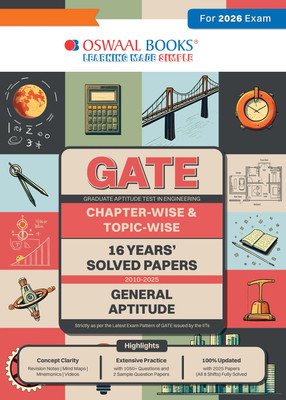 Oswaal Gate 16 Years' |Chapter-Wise & Topic-Wise |Solved Papers |(2010(English, Paperback, unknown)