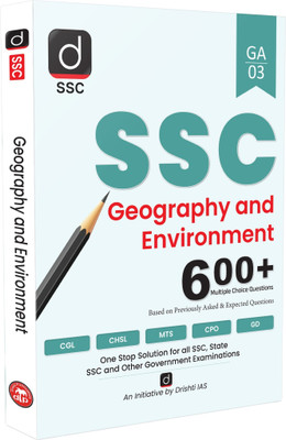 DRISHTI SSC Geography & Environment MCQ Book, 600+ Objective Questions, SSC CGL, CHSL, CPO, MTS, GD Constable Exam Preparation 2025, SSC CGL BOOKS 2025(Paperback, Drishti Publications)