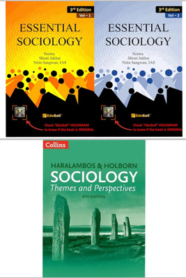combo of 3 book (Sociology Themes and perspectives + Essential Sociology 3rd ED (Vol-1 & 2) )(Paperback, Michael, Haralambos, Nitin Sangwan) combo of 3 book (Sociology Themes and perspectives + Essential Sociology 3rd ED (Vol-1 & 2) )(Paperback, Michael, Haralambos, Nitin Sangwan)