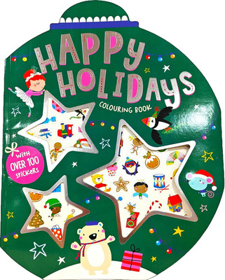 Happy Holidays Giant Coloring Book(English, Paperback, Make Believe Ideas)