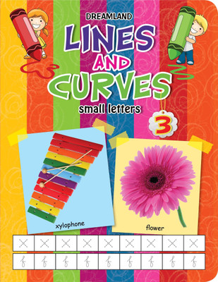 Lines and Curves (Small Letters) Part 3  - Activity Book for Kids Age 3-5 | Early Learning Handwriting Practice Workbook (Book 3) with Alphabet Tracing, Words, Motor Skills Development and Colourful Pictures(English, Paperback, unknown)