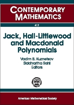 Jack, Hall-Littlewood and Macdonald Polynomials(English, Paperback, American Mathematical Society)