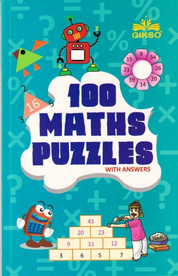 GIKSO 100 Maths Puzzles Book for Kids Age 7+ Years Old | Brain Booster Activities for Children - Reprinted 2023  - 100 Maths Puzzles(English, Paperback, GIKSO)