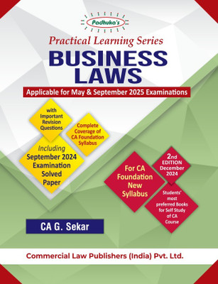 Practical Learning Series — Business Laws CA Foundation New Syllabus(Paperback, G. Sekar)