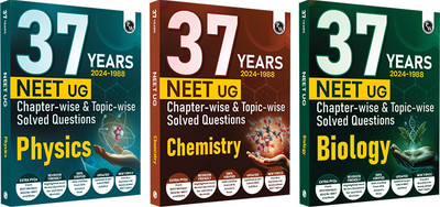 PW 37 Years NEET Previous Year Solved Question Papers Physics, Chemistry and Biology Combo Set of 3 Books PYQs Chapterwise Topicwise Solutions For NEET Exam 2025 with Newly Added Topics(Paperback, PW) PW 37 Years NEET Previous Year Solved Question Papers Physics, Chemistry and Biology Combo Set of 3 Books PYQs Chapterwise Topicwise Solutions For NEET Exam 2025 with Newly Added Topics(Paperback, PW)