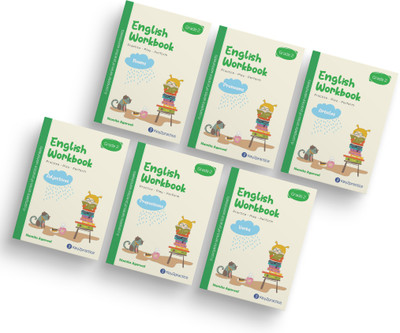 Key2Practice English Grammar Activity Workbook For Class 2 (Set of 6)  - Combo of (Nouns, Pronouns, Articles, Adjectives, Preposition, Verbs), 180 Activity Based Worksheets(Paperback, Indu Jain)