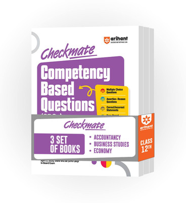 Checkmate Pyqs Cbqs Accountancy,Economics & Business Studies Class 12(English, Hardcover, unknown)
