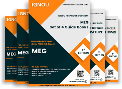MA English (MEG) IGNOU Study Material Combo (Set of 4 IGNOU Guide Books including MEG 06, MEG 11, MEG 17 & MEG 18) (Module 5: American Literature) with Latest Solved PYQs & Chapter-Wise Questions  - Get the PDF of this book at Rs. 99, WhatsApp us at +919354637830, or visit our website shrichakradhar