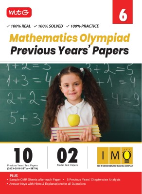 MTG IMO Class-6 Olympiad 10 Previous Years Papers (2023-2019 Set A & B) Mathematics with Mock Test Papers - Sample OMR Sheet with Chapterwise Analysis | SOF Olympiad Books For 2024-25 Exam(English, Paperback, MTG Editorial Board)