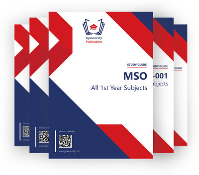 MSO 1st Year IGNOU Study Guides Combo (Set of 4 books including MSO-1 to 4)(English, Hardcover, Gyaniversity Publication)