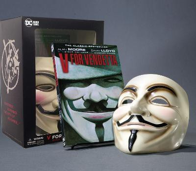 V for Vendetta Book and Mask Set(English, Other printed item, Moore Alan)