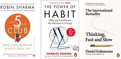 The 5 am Club + The Power of Habit + Thinking, Fast and Slow (3 Book Combo)(Paperback, JMD BOOKS)