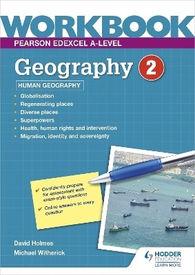 Pearson Edexcel A-level Geography Workbook 2: Human Geography(English, Paperback, Holmes David)